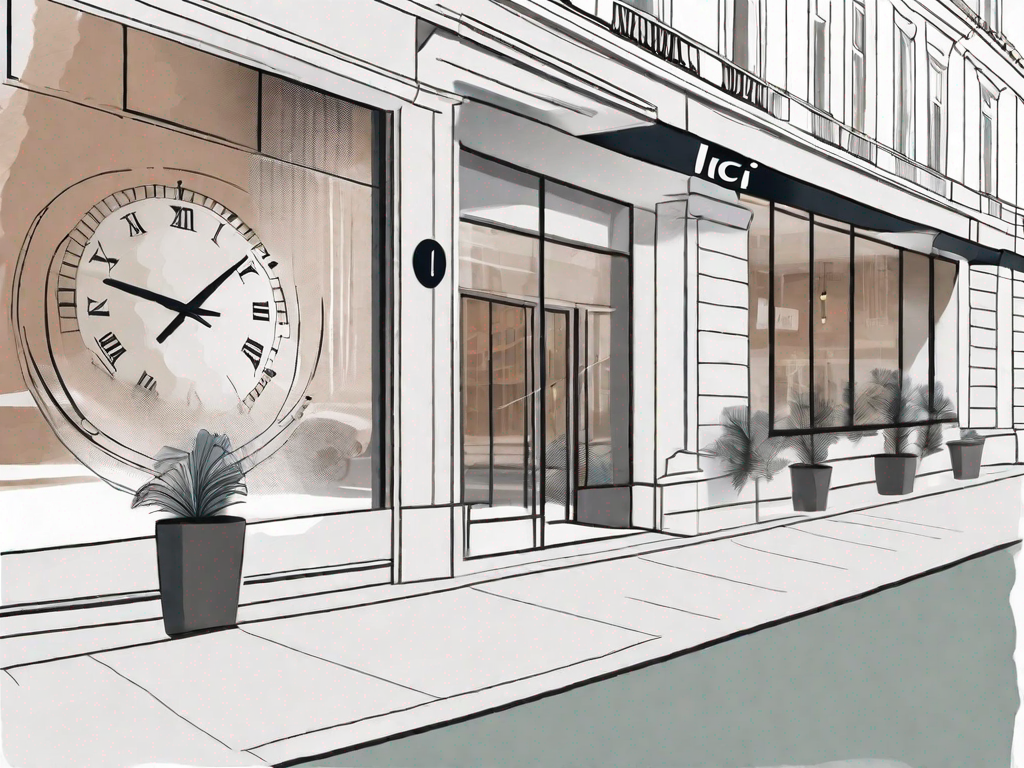 The exterior of an ici paris store